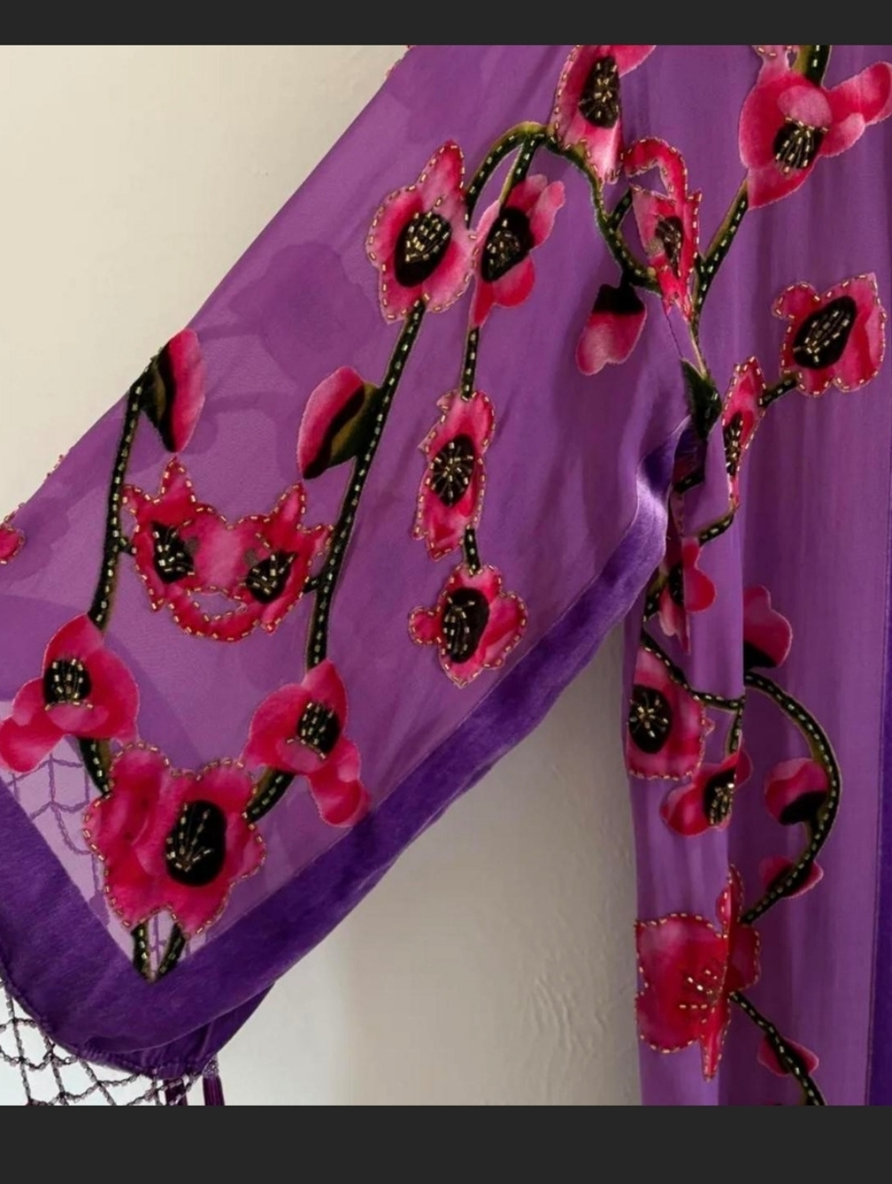 NWT Rare Free People Cherry Blossom Kimono- A Must See! - Picture 5 of 6